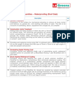 BOQ - Waterproofing (Roof Slab) PDF