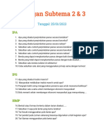 Ulangan Subtema 2 & 3