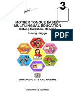 Mother Tongue Based-Multilingual Education: Ikatlong Markahan - Modyul 1 Unang Linggo