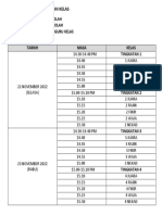 Jadual Sesi Penggambaran Kelas