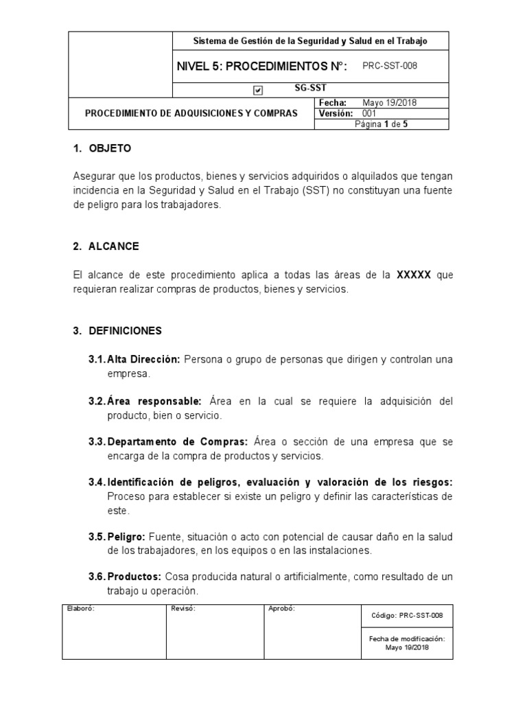 prc-sst-008-procedimiento-de-adquisiciones-y-compras-pdf-business