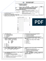 1° MEDIO A - QUÍMICA - F2 - PRUEBA AJUSTE DE ECUACIONES, LEYES PONDERALES - 14 Septiembre