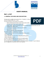 Manuale D'uso L-437 (Nuovo) PDF