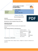 Evaluacion - Normas APA-UPEL, EXCEL MII-2023 PDF