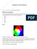 Introduction To Color Spaces