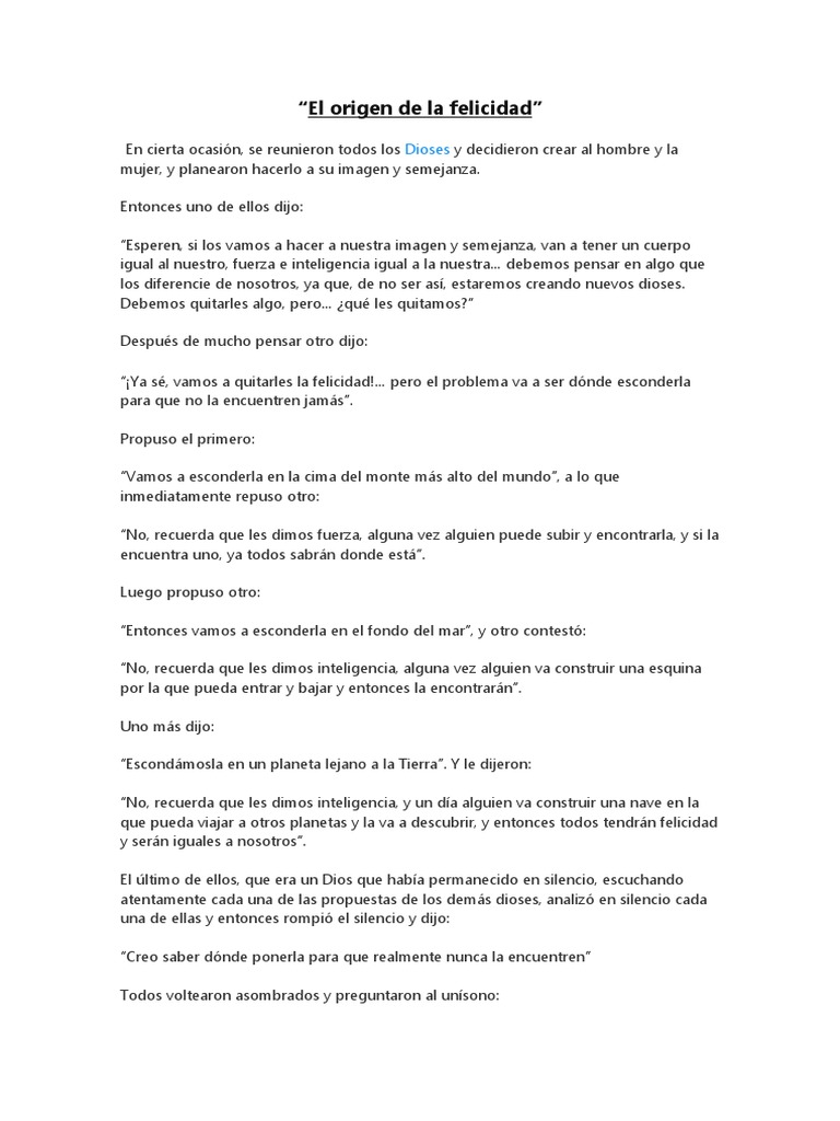 La felicidad oculta en el interior | PDF | Filosofía | Religión y ...