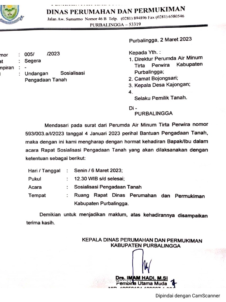 Dinas Perumahan Dan Permukiman | PDF