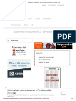 Exprimer Un Souhait FLE - Phrases Modèles Exprimer Un Souhait - FLE