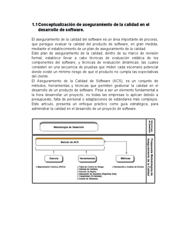 Aseguramiento de Calidad en Software | PDF | Software | Calidad (comercial)