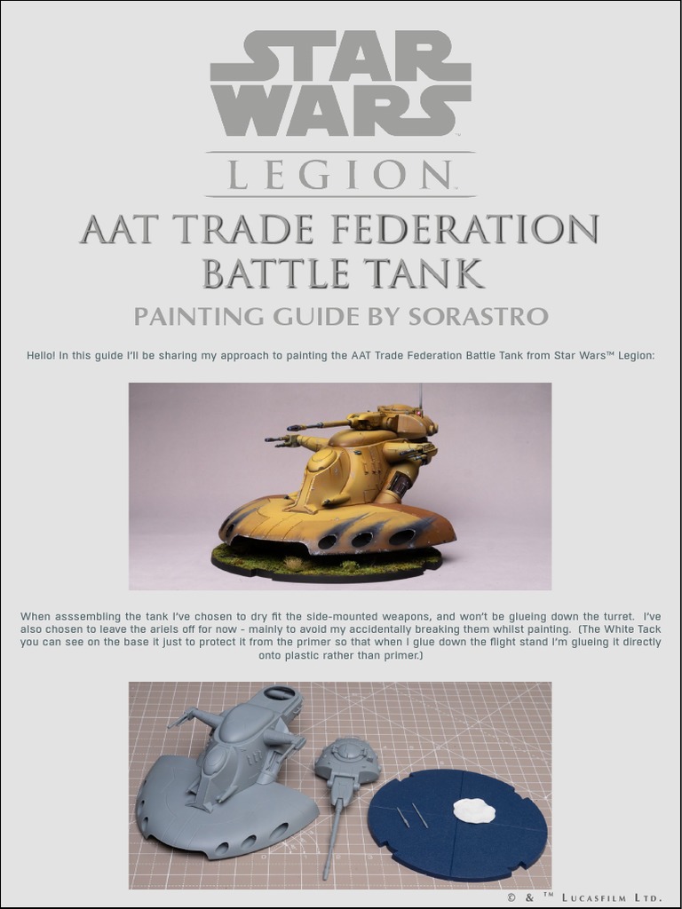 AAT Battle Tank Painting Guide PDF PDF Black Grey