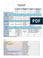 Horario Cuarto Medio 2023