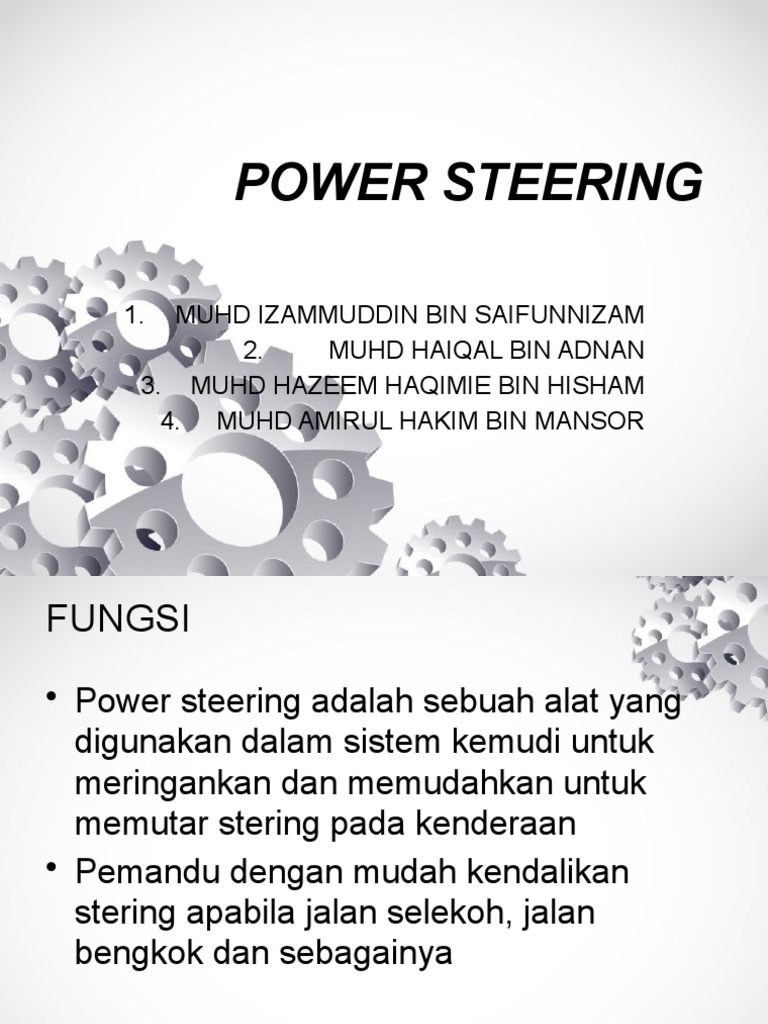 POWER STEERING (Wira) PDF