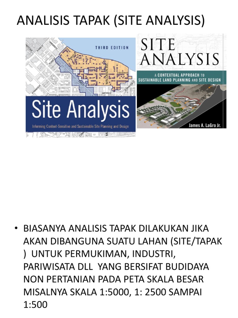 Analisis Tapak Site Analysis Pdf