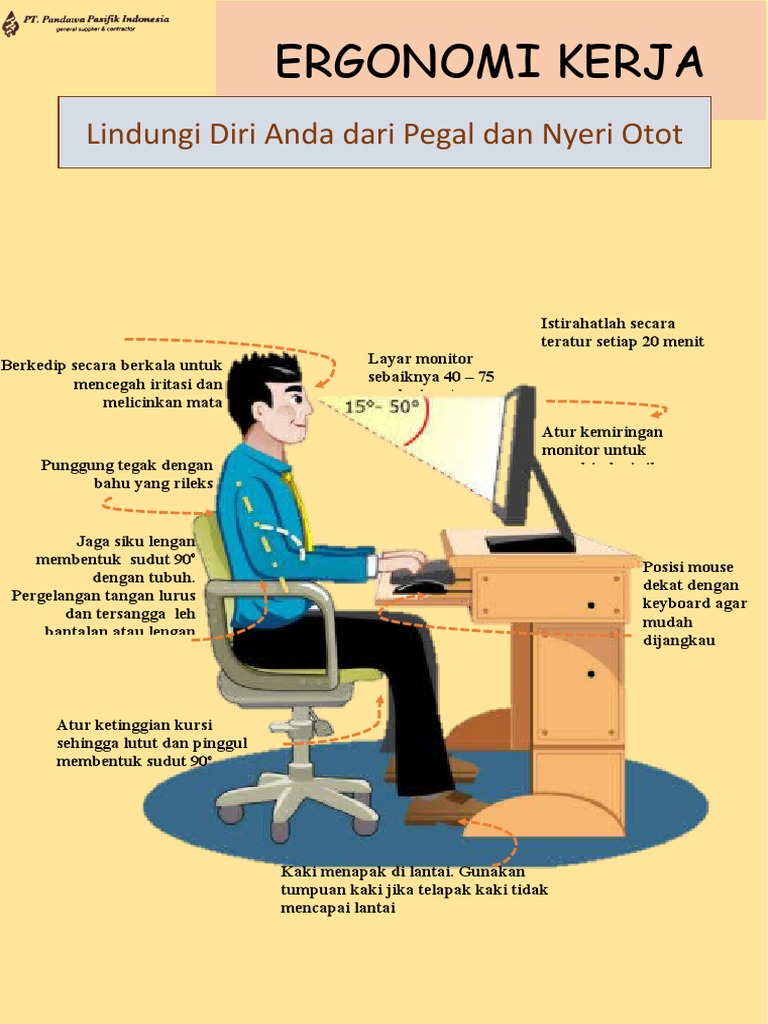 Panduan Ergonomi Kerja yang Sehat | PDF