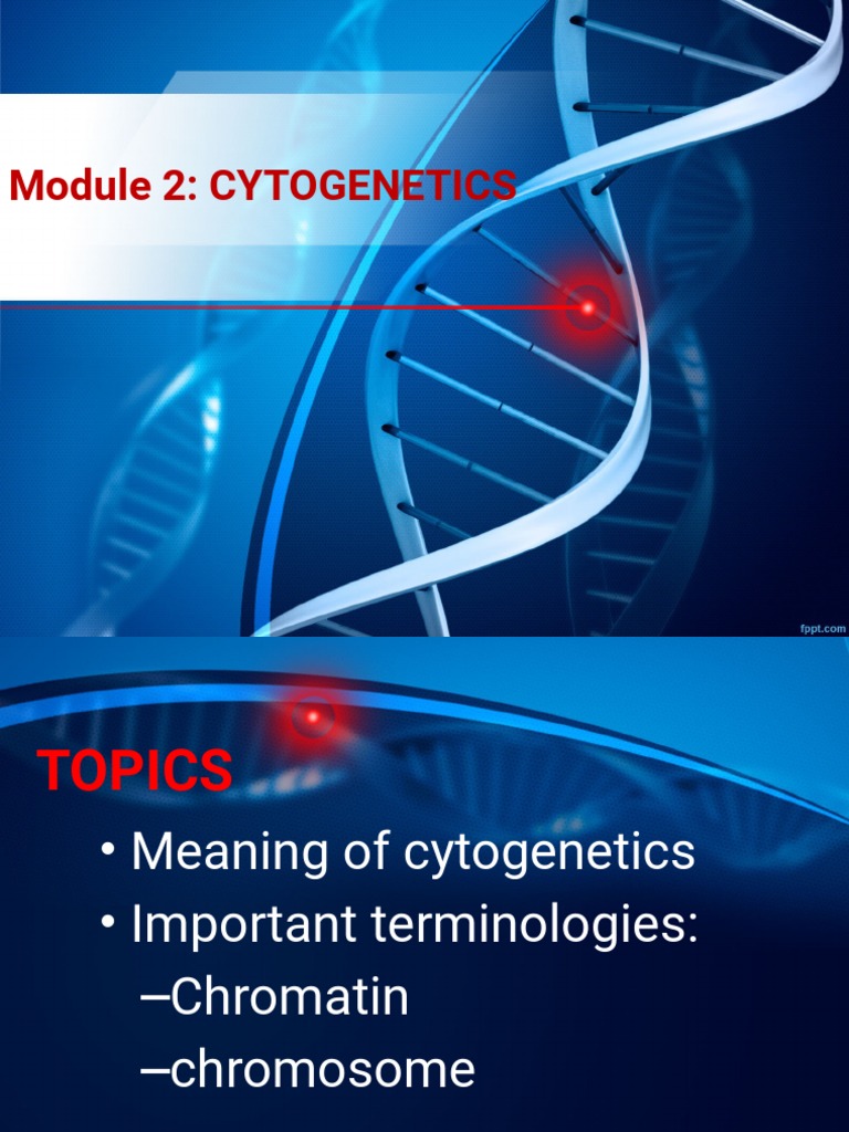 Module 3 Cytogenetics | PDF