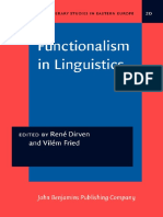 Functionalism in Linguistics PDF