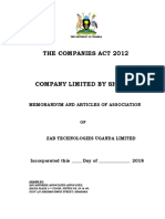 Uganda tech company formation documents