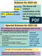 CBSE Special Scheme of Assessment For Board Examination X & XII Session 2021 - 22 PDF