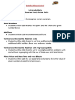 3rd Q Math Study Guide Skills