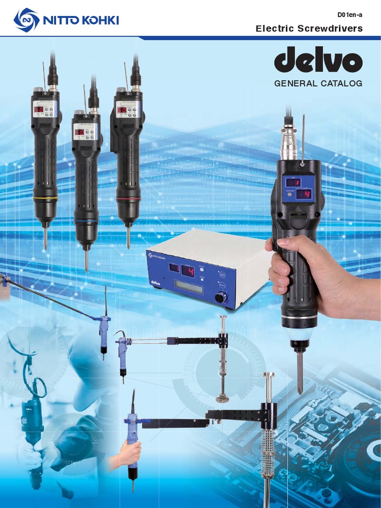 Delvo Electric Screwdriver Catalogue | PDF | Electric Motor | Screw