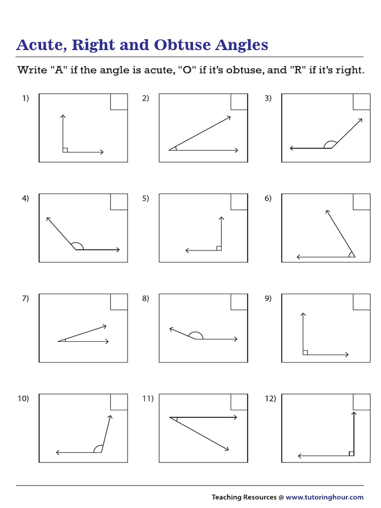 Classify Angles PDF PDF