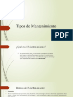 Tipos de Mantenimiento