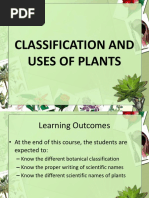 Week 3 - Classificationand Uses of Plants