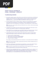 Viewer-to-Server Checklist 3.0 Proficy - Hmi/Scada - Cimplicity