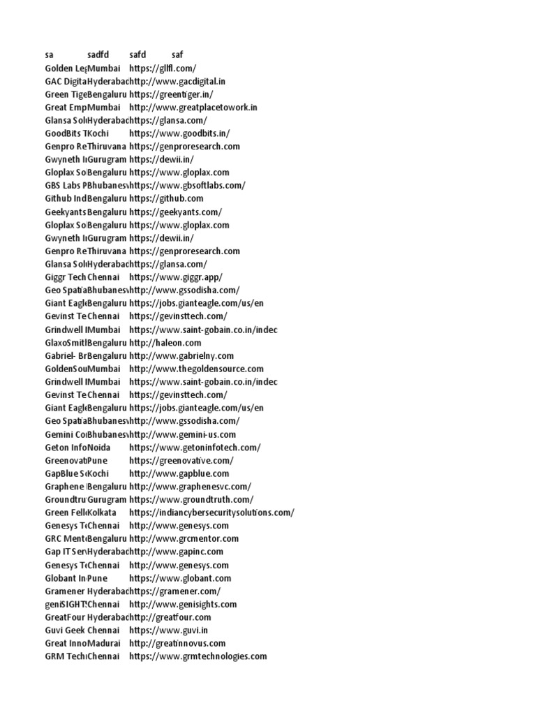 Companies1 PDF Companies Business