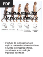 Processo evolutivo da espécie Humana