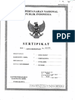 Sertipikat: Badan Nasional Republik Indonesia