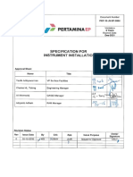 PEP-10-J9-SP-0004 Specification For Instrument Installation
