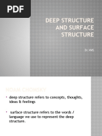 Deep Structure and Surface Structure