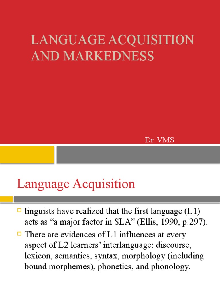 Language Transfer and Markedness | PDF | Cognitive Science | Cognition