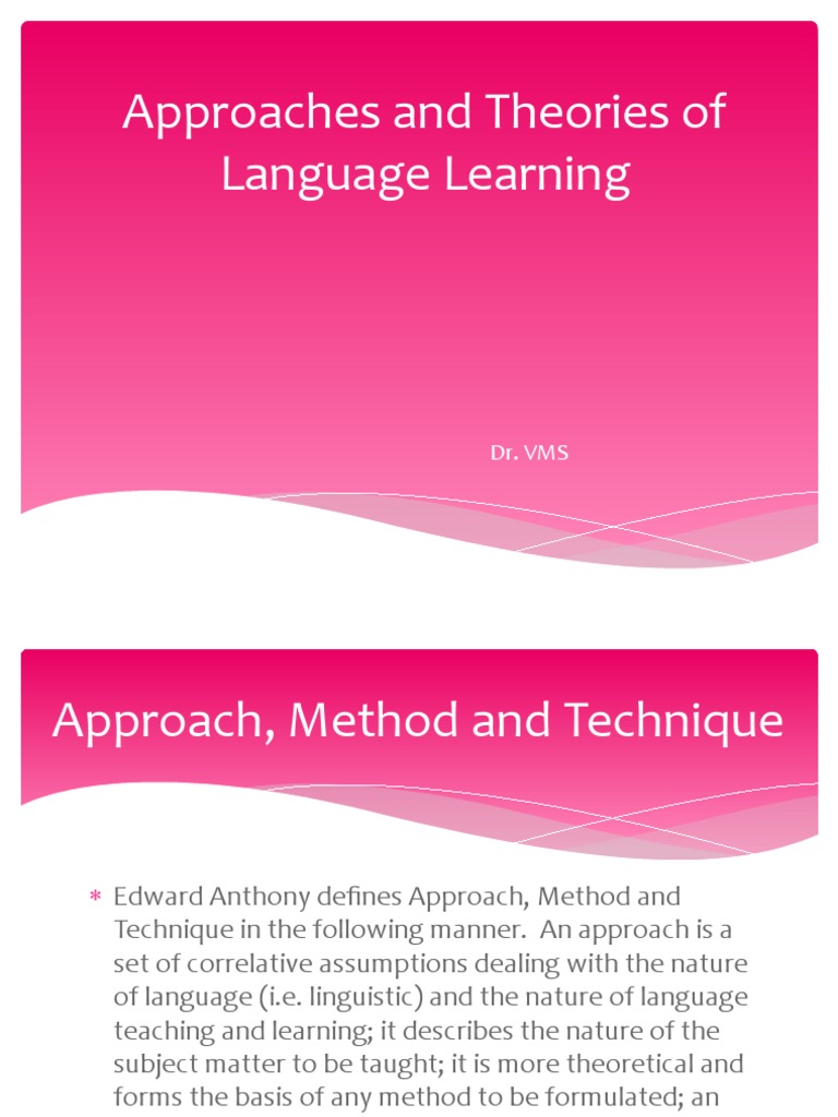 Methods and theories of language learning pdf behaviorism learning