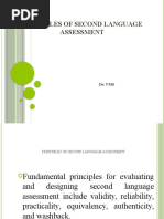 Principles of L2 Assessment