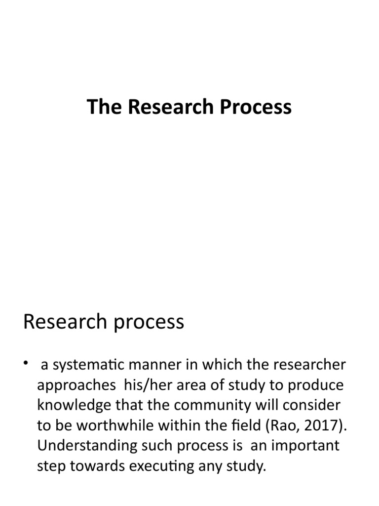 The Research Process | PDF | Hypothesis | Data
