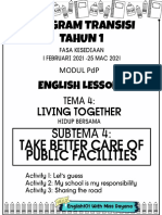 Tema 4 Subtema 4 Take Better Care of Public Amenities English Transisi