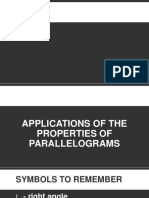 Lesson 3.3 - Applications of Properties of Parallelograms PDF