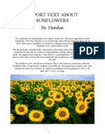 Report Text About Sunflowers Hendan