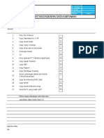 Form Checklist Kelengkapan Dok Karyawan