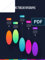 Isometric timeline infographic history