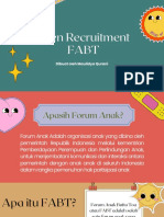 Open Recruitment Fabt: Dibuat Oleh Maulidya Qurani
