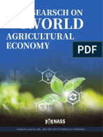 Research On World Agricultural Economy - Vol.3, Iss.2 June 2022