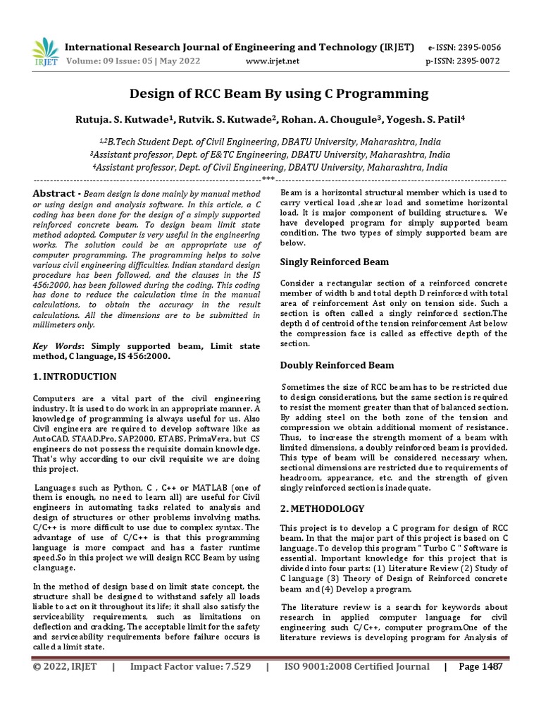 C++programming of Beam PDF | PDF | Beam (Structure) | Computer Programming