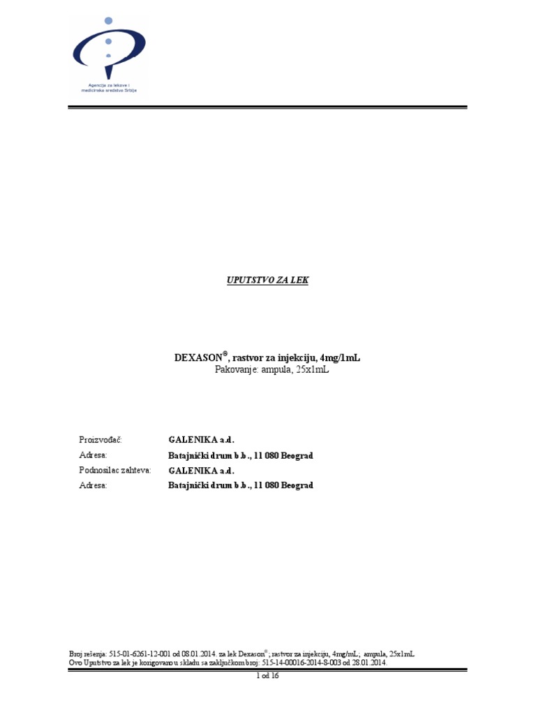 DEKSAMETAZON Dexason ALIMS PDF