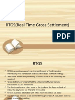 RTGS (Real Time Gross Settlement)