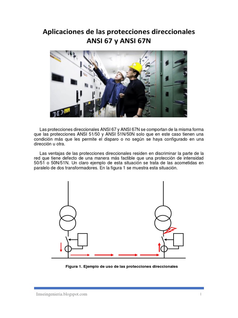 Aplicaciones de Protecciones ANSI 67/67N | PDF | Corriente eléctrica ...