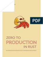 Rust backend development book summary