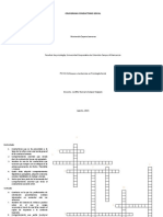 Crucigrama Conductismo Social